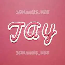 j a y in Red Scribble style - 3D name wallpaper