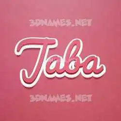 jaba in Red Scribble style - 3D name wallpaper