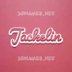 jackelin in Red Scribble style - 3D name wallpaper