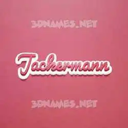 jackermann in Red Scribble style - 3D name wallpaper