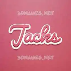 jacks in Red Scribble style - 3D name wallpaper