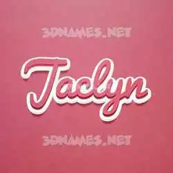 jaclyn in Red Scribble style - 3D name wallpaper