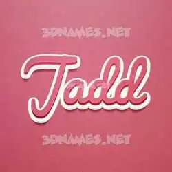 jadd in Red Scribble style - 3D name wallpaper