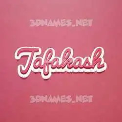jafakash in Red Scribble style - 3D name wallpaper