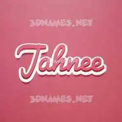 jahnee in Red Scribble style - 3D name wallpaper