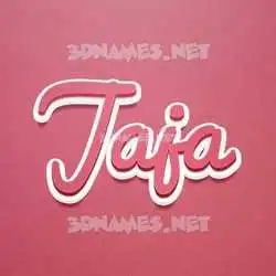 jaja in Red Scribble style - 3D name wallpaper