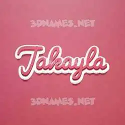 jakayla in Red Scribble style - 3D name wallpaper