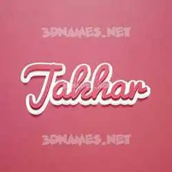 jakhar in Red Scribble style - 3D name wallpaper