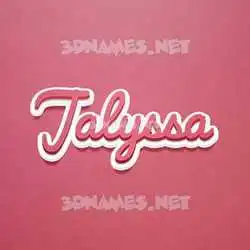 jalyssa in Red Scribble style - 3D name wallpaper
