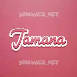 jamana in Red Scribble style - 3D name wallpaper