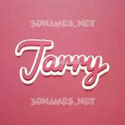 jarry in Red Scribble style - 3D name wallpaper