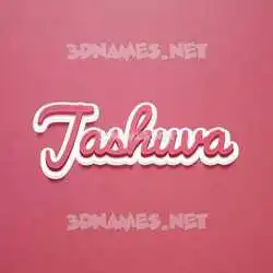 jashuva in Red Scribble style - 3D name wallpaper