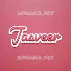 jasveer in Red Scribble style - 3D name wallpaper