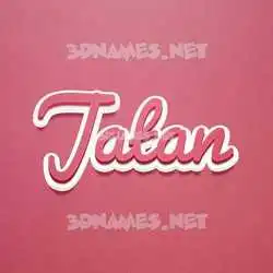jatan in Red Scribble style - 3D name wallpaper