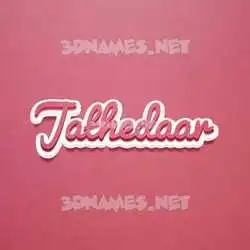 jathedaar in Red Scribble style - 3D name wallpaper