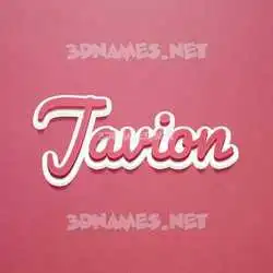 javion in Red Scribble style - 3D name wallpaper