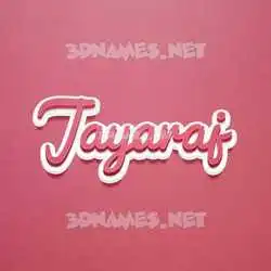 jayaraj in Red Scribble style - 3D name wallpaper