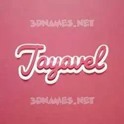 jayavel in Red Scribble style - 3D name wallpaper