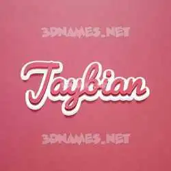 jaybian in Red Scribble style - 3D name wallpaper