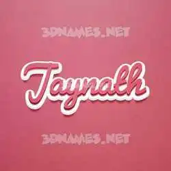 jaynath in Red Scribble style - 3D name wallpaper