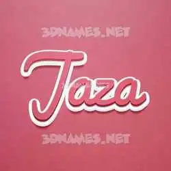 jaza in Red Scribble style - 3D name wallpaper