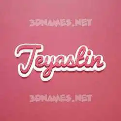 jeyastin in Red Scribble style - 3D name wallpaper