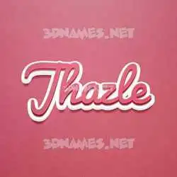 jhazle in Red Scribble style - 3D name wallpaper