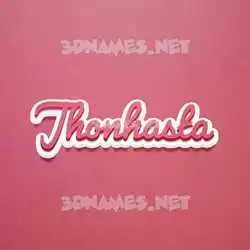 jhonhasta in Red Scribble style - 3D name wallpaper