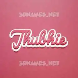jhubhie in Red Scribble style - 3D name wallpaper