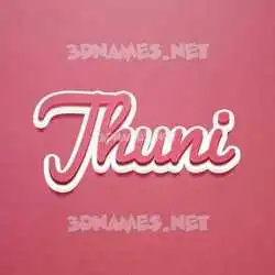 jhuni in Red Scribble style - 3D name wallpaper