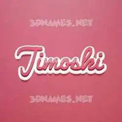 jimoski in Red Scribble style - 3D name wallpaper