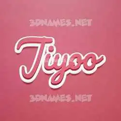 jiyoo in Red Scribble style - 3D name wallpaper