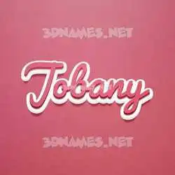 jobany in Red Scribble style - 3D name wallpaper