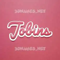 jobins in Red Scribble style - 3D name wallpaper