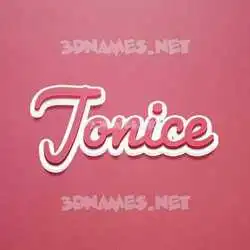 jonice in Red Scribble style - 3D name wallpaper