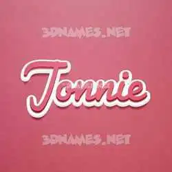 jonnie in Red Scribble style - 3D name wallpaper