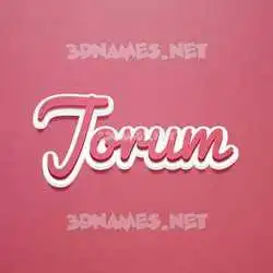 jorum in Red Scribble style - 3D name wallpaper