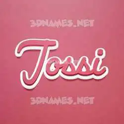 jossi in Red Scribble style - 3D name wallpaper