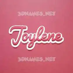 joylene in Red Scribble style - 3D name wallpaper