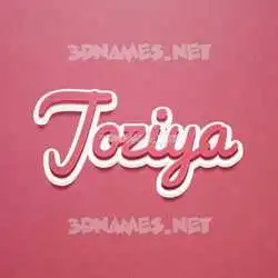 joziya in Red Scribble style - 3D name wallpaper