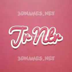 jr ntr in Red Scribble style - 3D name wallpaper