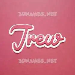 jrew in Red Scribble style - 3D name wallpaper