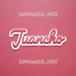 juancho in Red Scribble style - 3D name wallpaper
