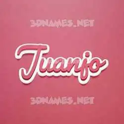 juanjo in Red Scribble style - 3D name wallpaper