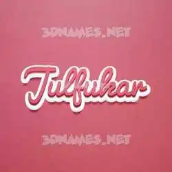 julfukar in Red Scribble style - 3D name wallpaper