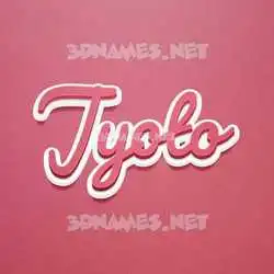jyoto in Red Scribble style - 3D name wallpaper