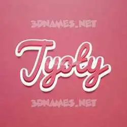 jyoty in Red Scribble style - 3D name wallpaper