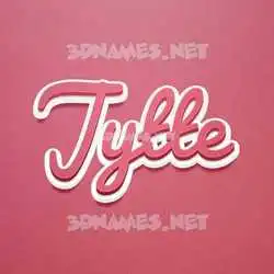 jytte in Red Scribble style - 3D name wallpaper
