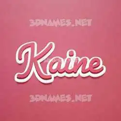 kaine in Red Scribble style - 3D name wallpaper