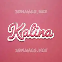 kalina in Red Scribble style - 3D name wallpaper